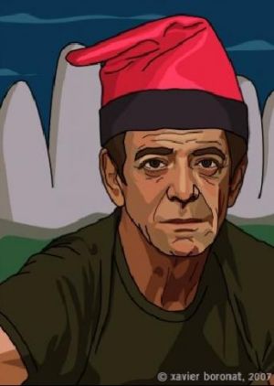 Lou Reed es posa barretina per felicitar el Nadal